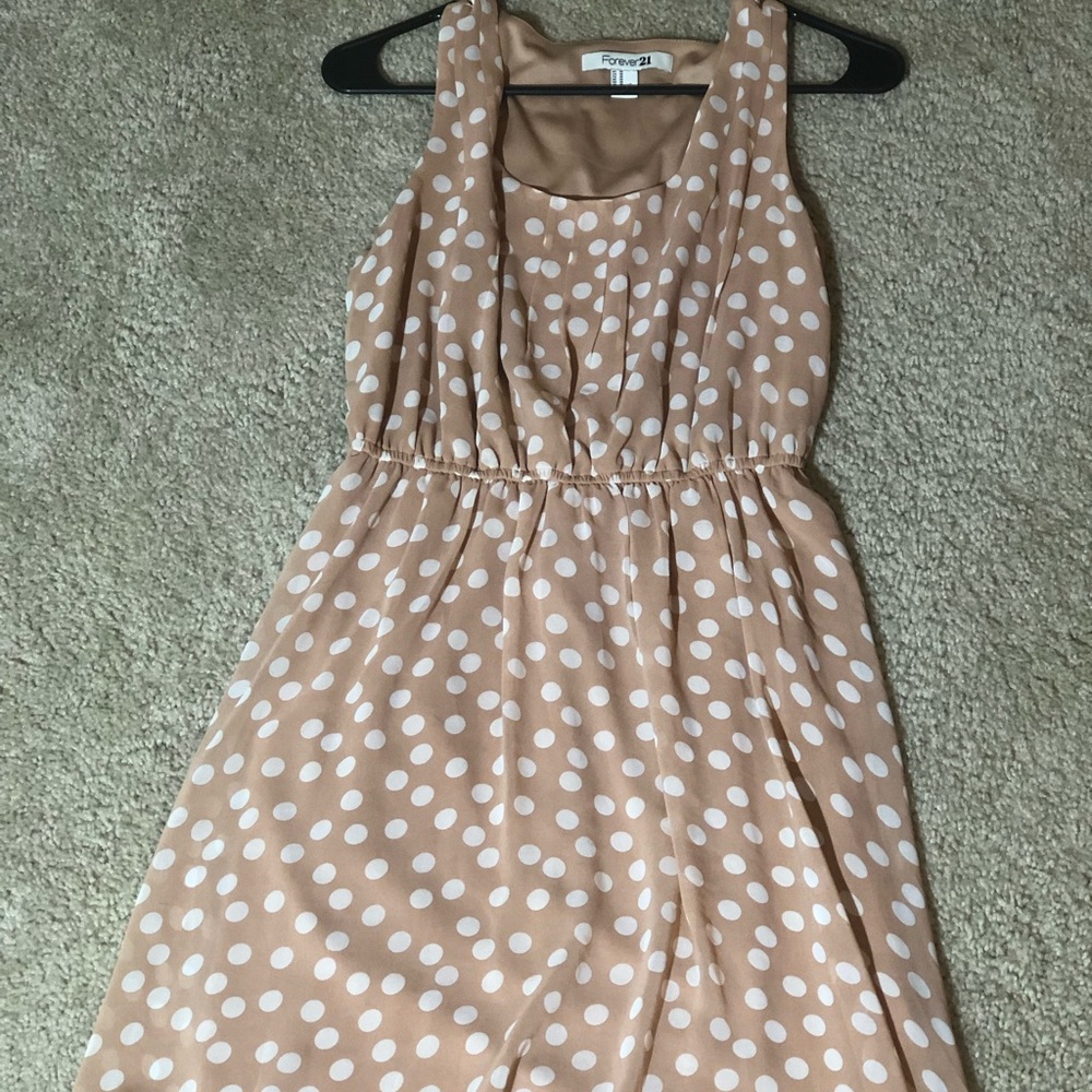 Fit & flare pok-a-dot dress - M